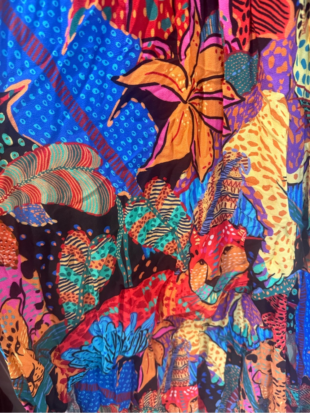 Farm Rio Cool Leopards Maxi Dress NWT - Picture 5 of 8